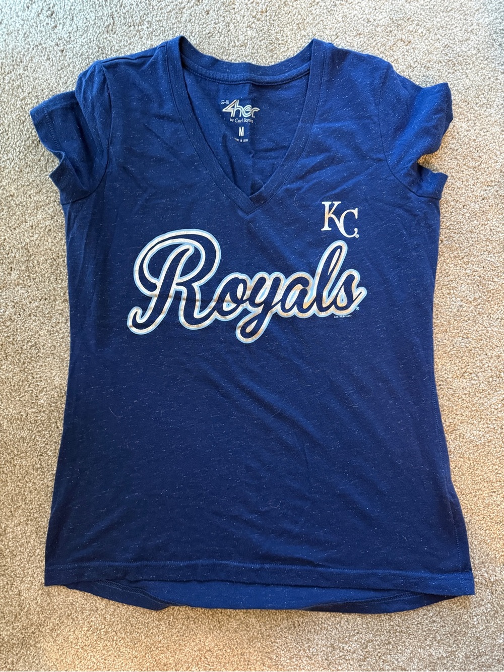 KC Royals V-Neck T-Shirt - Blue